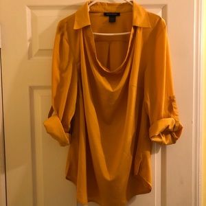 Ashley Stewart yellow blouse